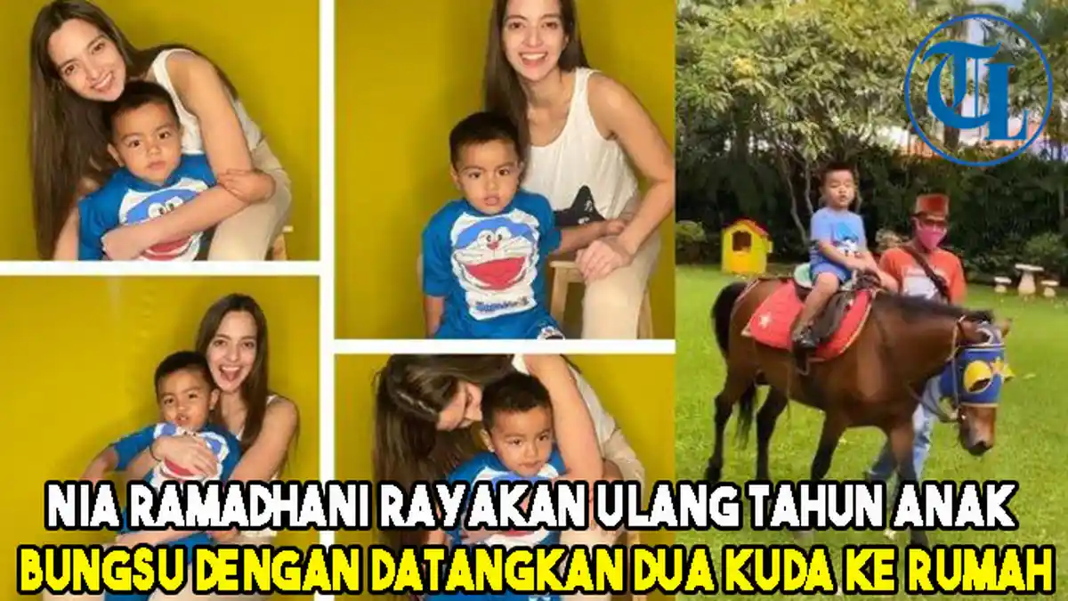 Nia Ramadhani Rayakan Ulang Tahun Anak Bungsu dengan Datangkan Dua Kuda ke Rumah