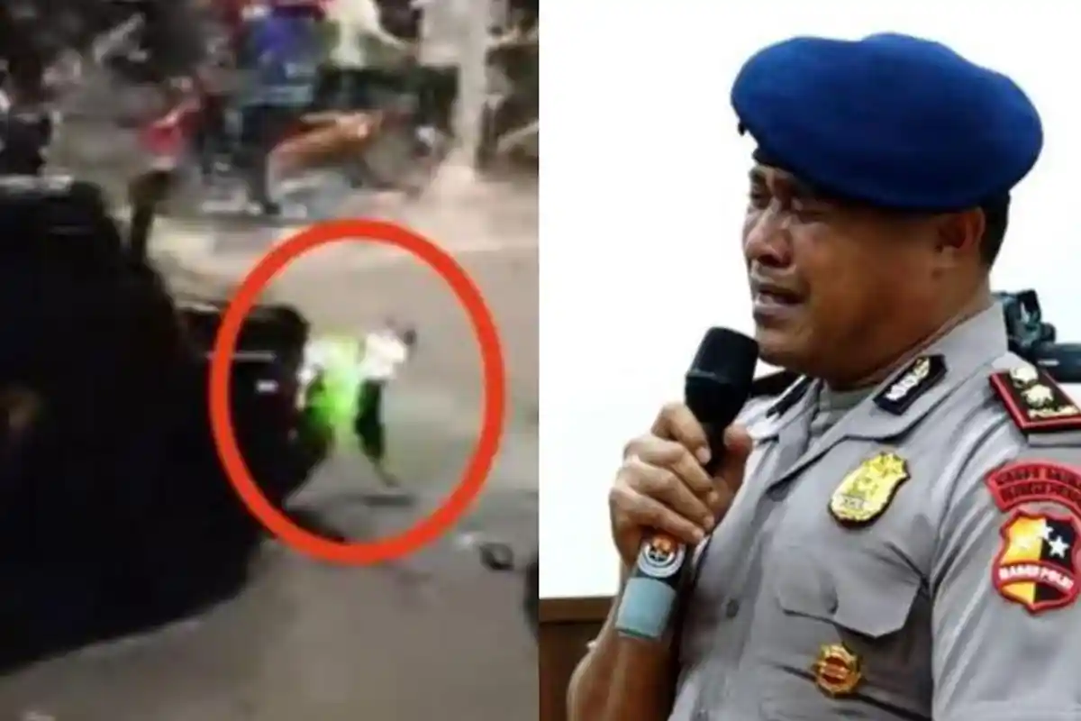 Tangis Kompol Cosmas Dipecat dari Polri Usai Tabrak Ojol: Demi Tuhan Tak Ada Niat, Saya Mohon Maaf