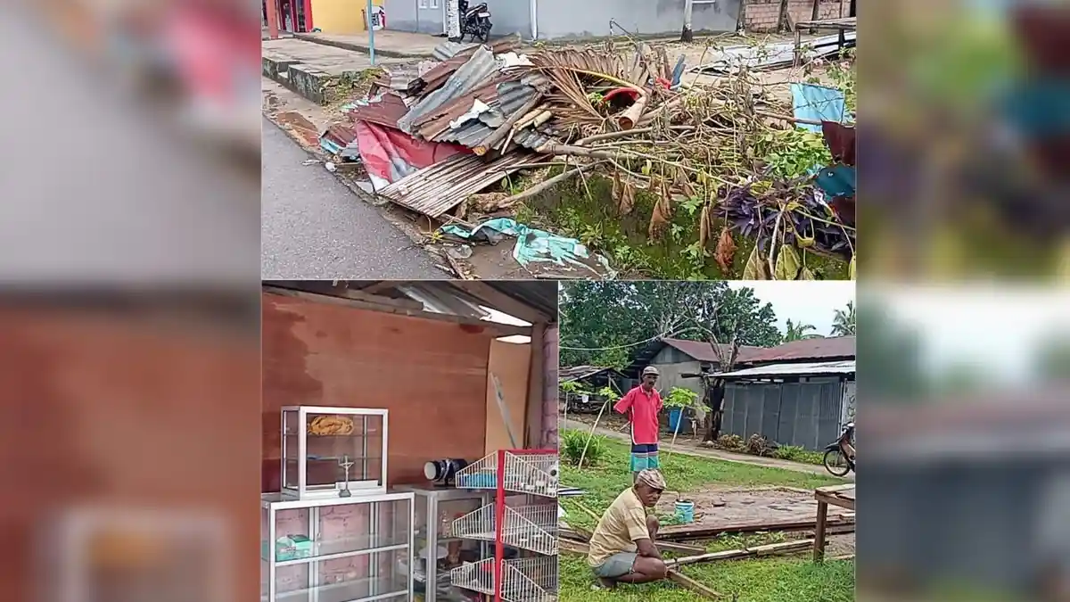 Lapak Rusak Imbas Puting Beliung, Belasan UMKM di Ohoi Debut Harap Bantuan Pemda Malra