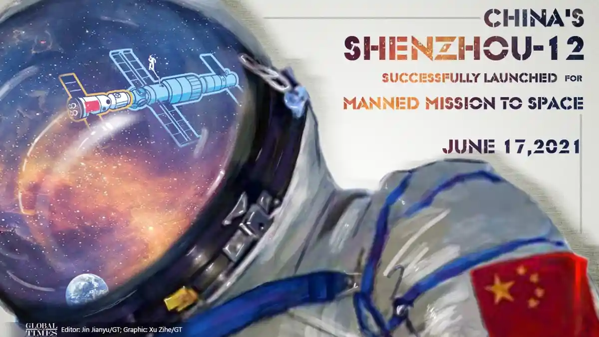 Cina Sukses Luncurkan Shenzhou-12 yang Angkut 3 Astronot ke Luar Angkasa