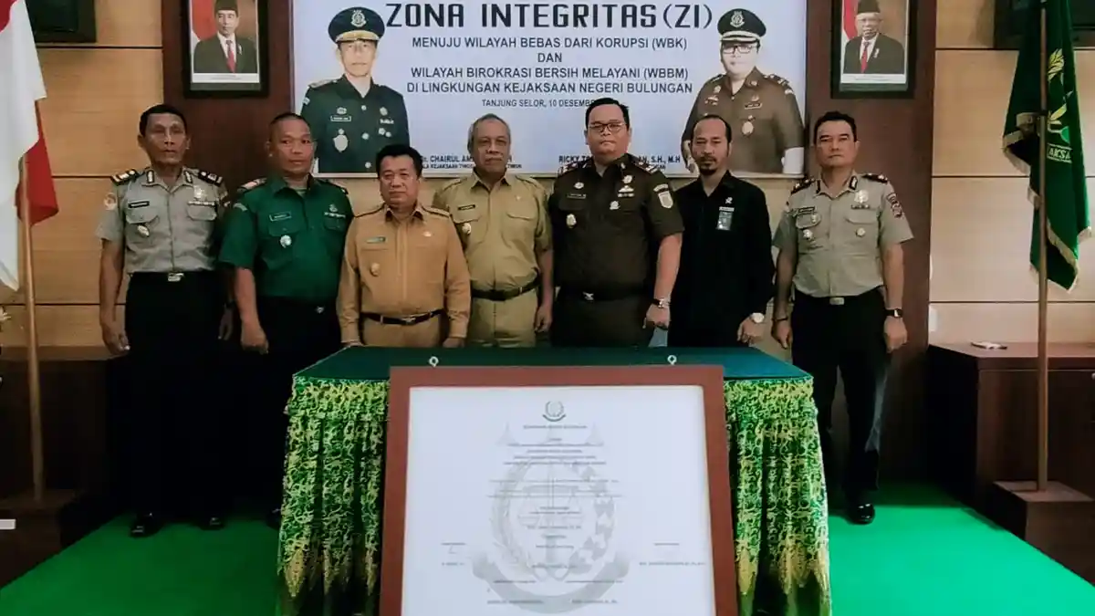Mulai Hari Ini, Kejari Bulungan Kalimantan Utara Terapkan Zona Integritas, Ini Urgensinya