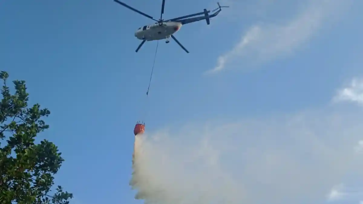 Kalbar Mulai Dikepung Titik Api, 6 Helikopter Dikerahkan Untuk Pemadaman