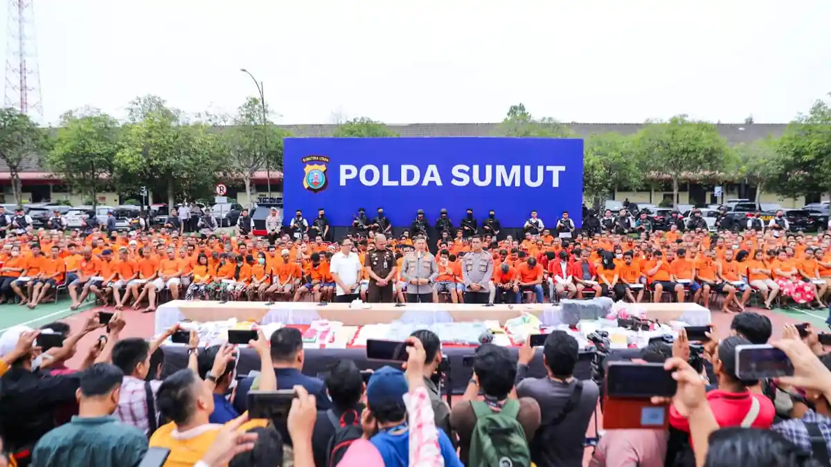 Seminggu, Polda Sumut Tangkap 175 Tersangka Narkoba