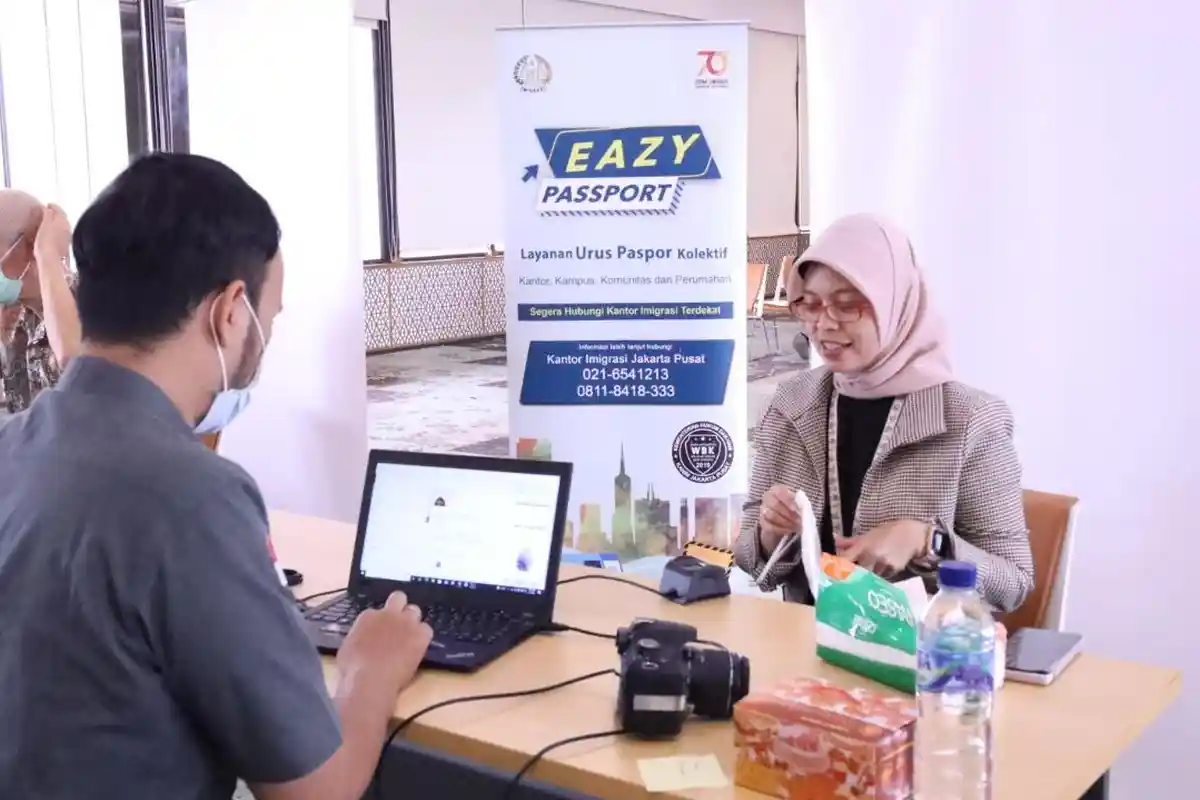 Kantor Imigrasi Jakarta Pusat Buka Layanan Eazy Passport di Bank Syariah Indonesia