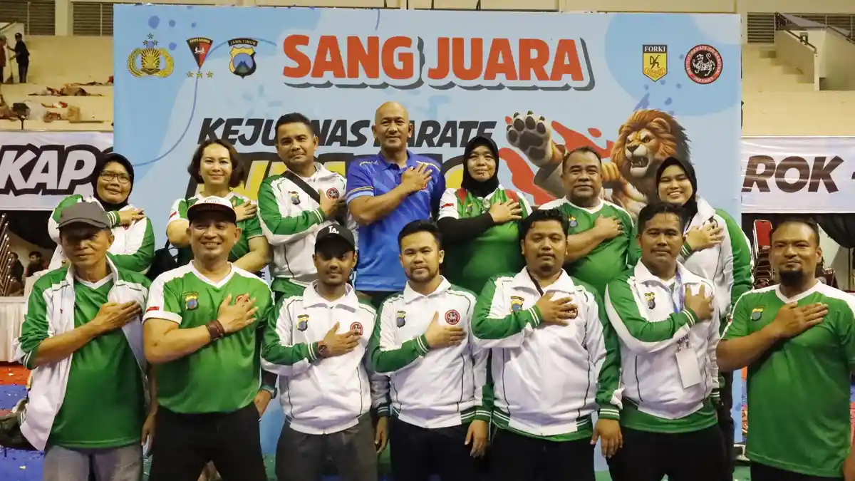 Kombes Rantau Isnur Eka Dampingi Kontingen Inkanas Sumut Raih Prestasi Gemilang di Kejurnas Karate