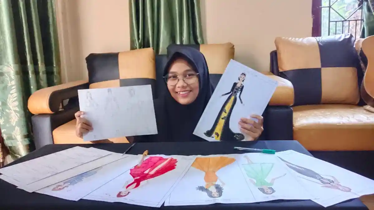 Nadia Anggrainy Tarigan Bisa Mendesain Satu Set Busana Menjadi Lima Style