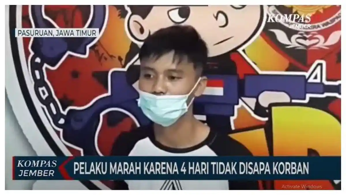 Tak Sadar Aksinya Terekam CCTV, Pemuda di Pasuruan Tempeleng Calon Istri hingga Tiga Kali
