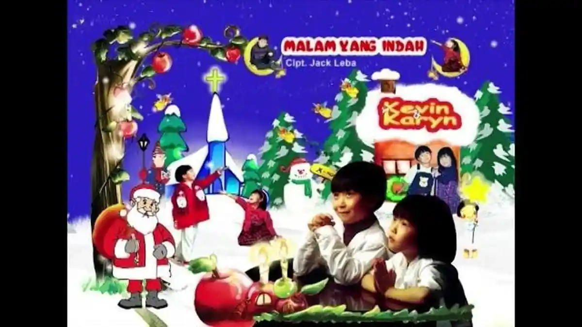 Lirik & Chord Lagu Selamat Natal Papa dan Mama, Teman Semua, Malam Yang Indah - Kevin & Karyn