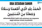 Doa Sesudah Sahur Puasa Ramadhan, Waktu Mustajab yang Penuh Berkah