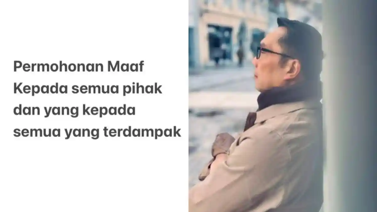 Pengakuan Dosa Ridwan Kamil, Minta Maaf Selingkuhi Atalia, Ikhlas Melepas Istri: Dia Berhak Bahagia