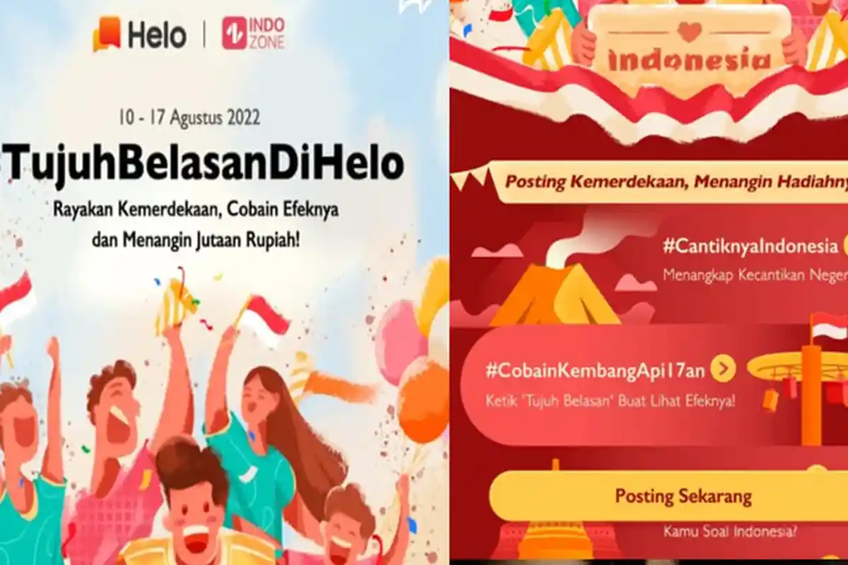 Peluang Event Baru Aplikasi Helo Dapatkan Hadiah Jutaan Rupiah di Momen Hari Kemerdekaan 17 Agustus