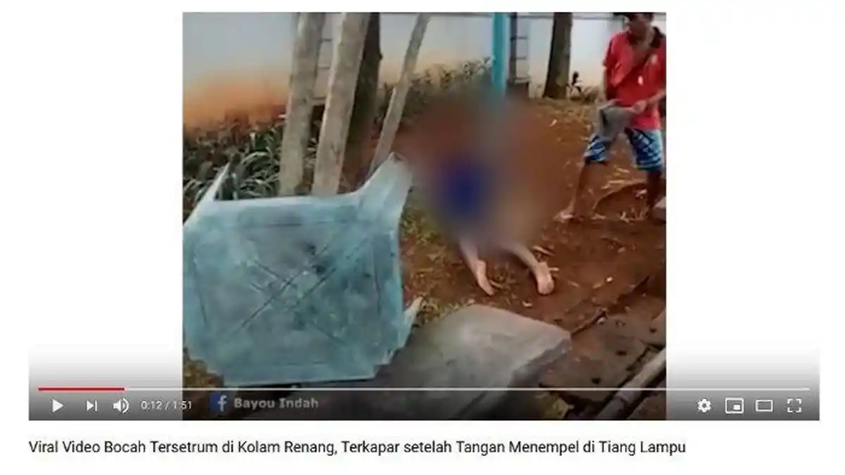 Viral Video Bocah Tersetrum di Tiang Lampu Area Kolam Renang, Begini Kondisi Terkini Putu Elang