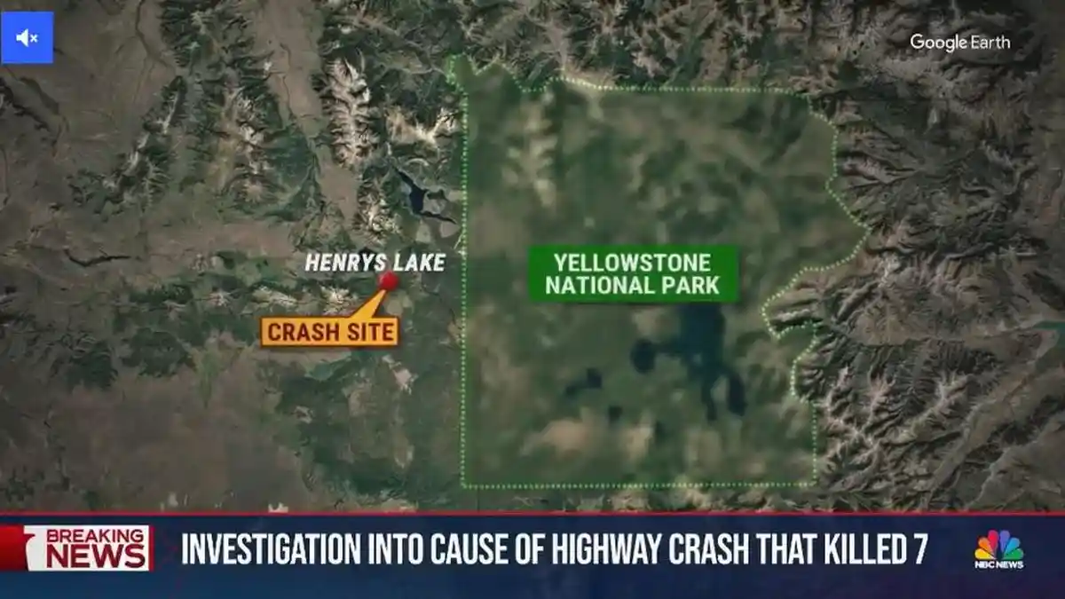 7 Orang Tewas dalam Kecelakaan Tragis Dekat Yellowstone, Van Tur dan Truk Terbakar di Idaho