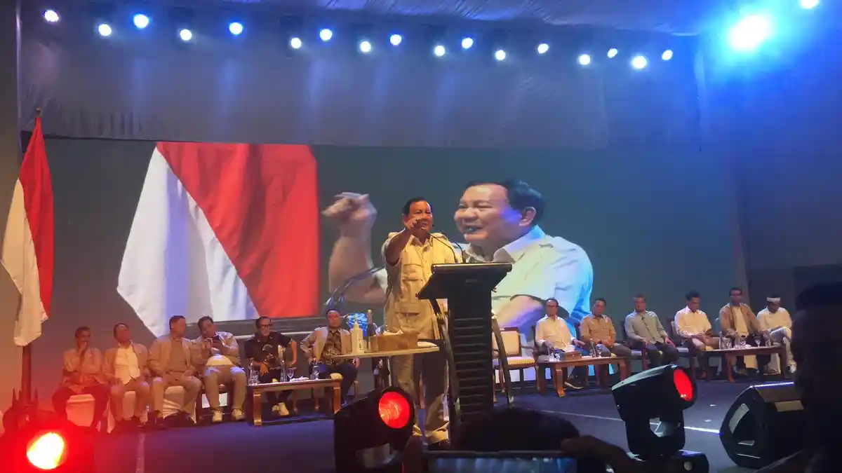 Orasi Politik Prabowo: Terima Kasih Budiman, Saya Bertekad Meneruskan Program Presiden Jokowi