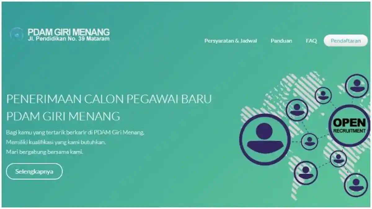 PDAM Giri Menang NTB Buka Lowongan, Pendidikan Minimal SMA Daftar Online hingga 14 Oktober 2019