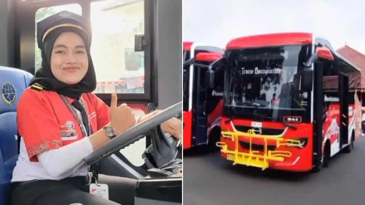 SOSOK Anna Driver Perempuan Pertama Bus Trans Banyumas, Dulu Narik ...
