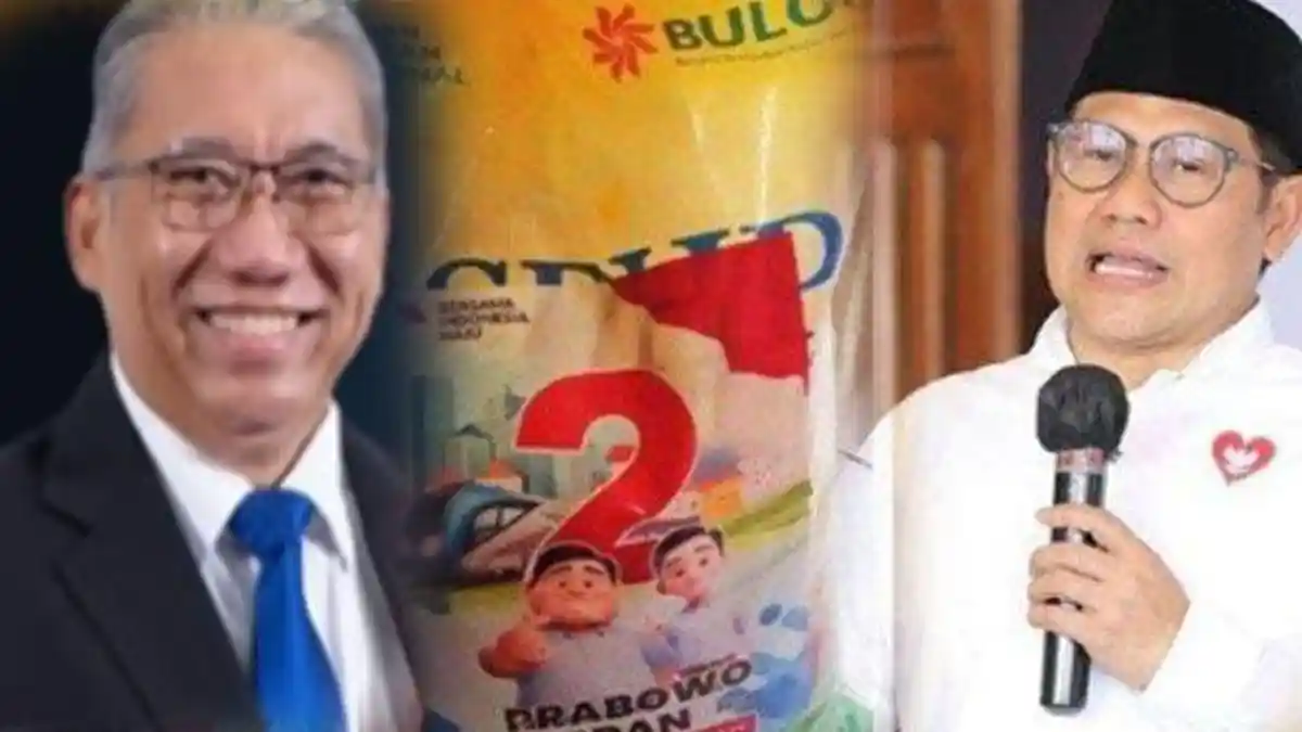 Heboh Beras Bulog Berstiker Prabowo Gibran: Dirut Tak Bisa Atur, Cak Imin Murka, Siapa yang Tempel?