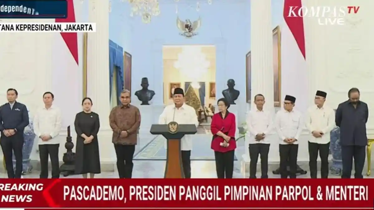 Tunjangan DPR Dicabut dan Kunjungan ke Luar Negeri Dimoratorium, Prabowo: Percaya Pada Pemerintah