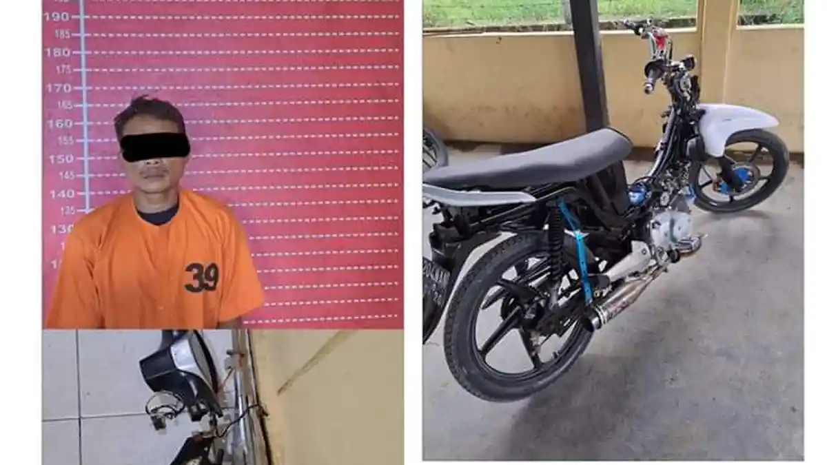 Ungkap Curanmor, Polres Sergai Tangkap Pelaku dan yang Cat BB Serta Nomor Rangka Dihapus