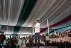 Capres Jokowi Berpidato Dihadapan Ribuan Pendukung di Bogor