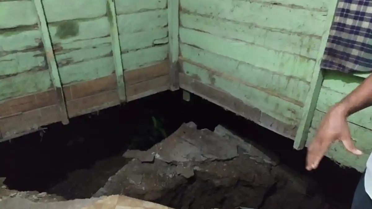 Tanah Dalam Rumah Warga di Aceh Utara Longsor, Begini Kejadiannya