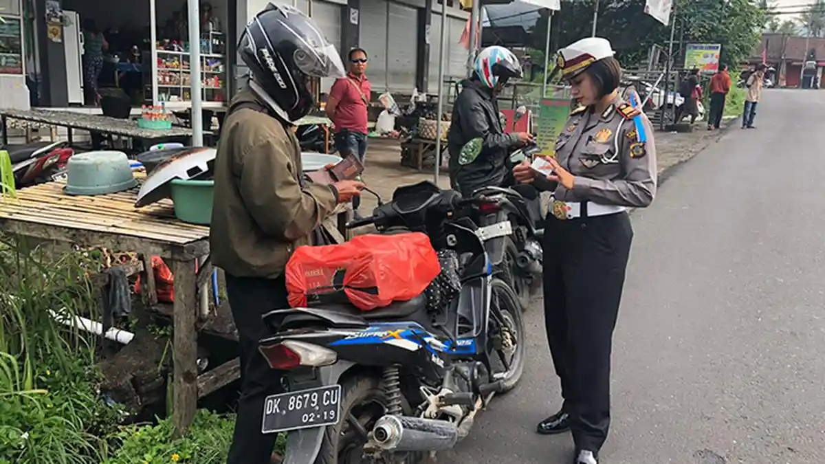 1.245 Kasus Pelanggaran Ditemukan Dalam Operasi Zebra Agung di Karangasem