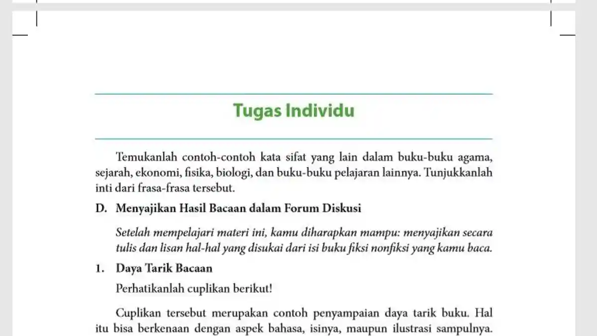 Kunci Jawaban Bahasa Indonesia Kelas 8 Halaman 255 Kurikulum Merdeka