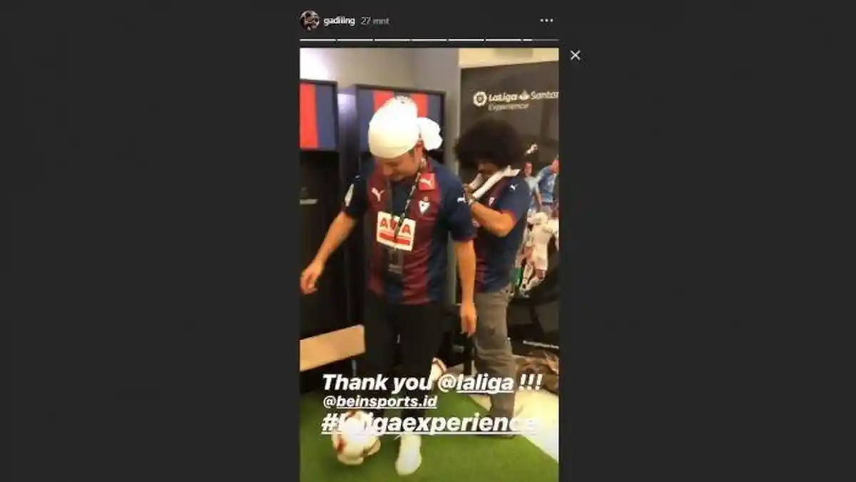 Meski Digugat Cerai Gisella Anastasia, Gading Marten Masih Bisa Tersenyum di Spanyol