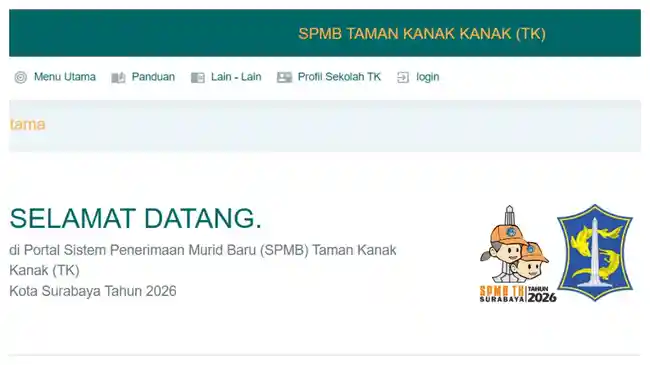 SPMB Kota Surabaya 2026 Jenjang TK, Seleksi Tanpa Tes Akademik