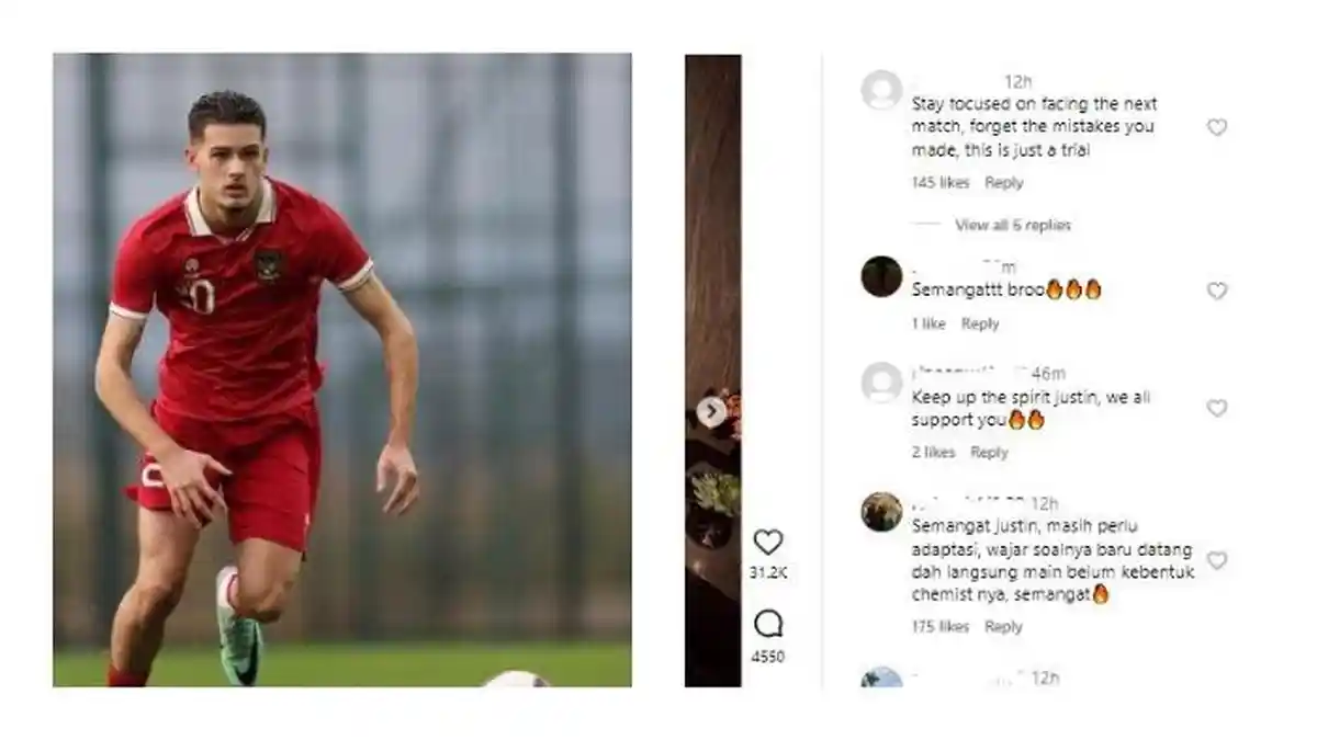 Bikin 2 Blunder Lawan Libya, Postingan IG Justin Hubner Dipenuhi Komentar Suporter Timnas Indonesia