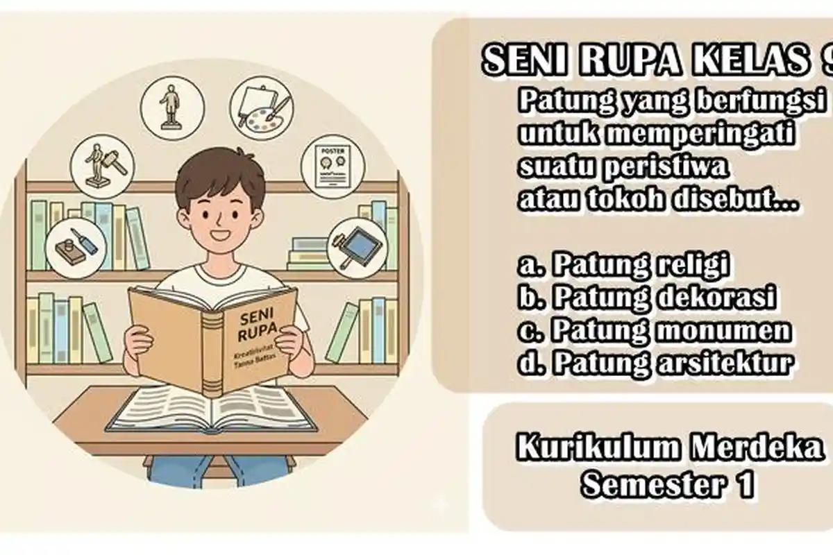 25 Soal Seni Rupa Kelas 9 Semester 1 Kurikulum Merdeka & Kunci Jawaban Terbaru