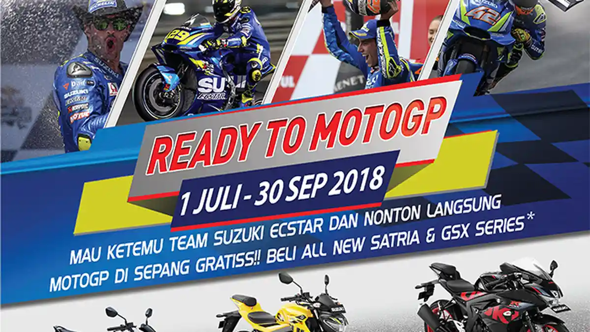 Mau Ketemu Tim Suzuki Ecscar dan Nonton Langsung MotoGP di Sepang Gratis?