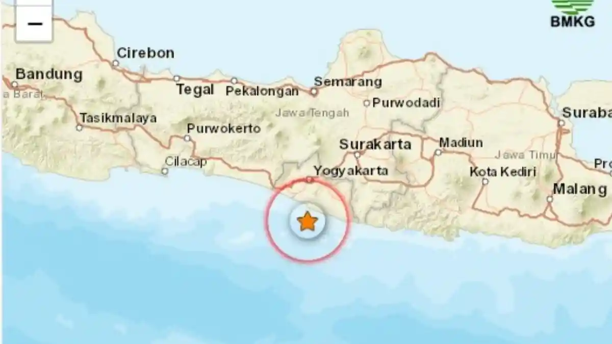 Gempa Terkini Malam Ini Minggu 17 September 2023, Info BMKG Guncang Yogyakarta