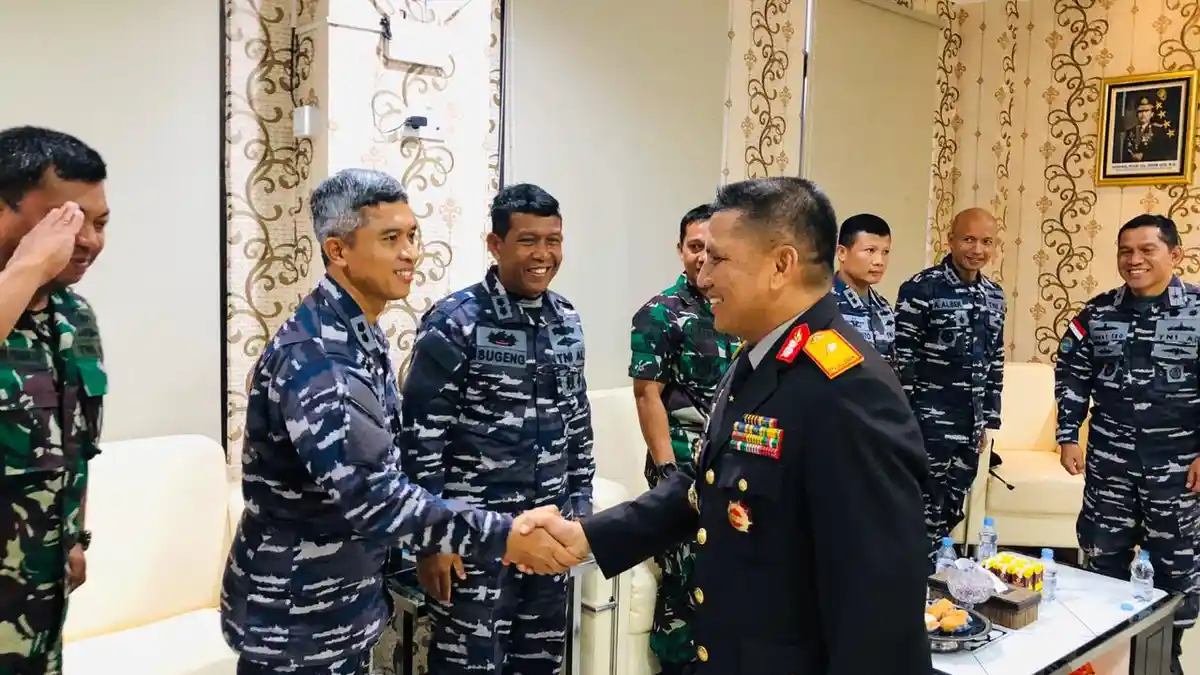 Bahas Keamanan Laut di Wilayah Sulbar, Kapolda Terima Kunjungan Danguspurla Koarmada II