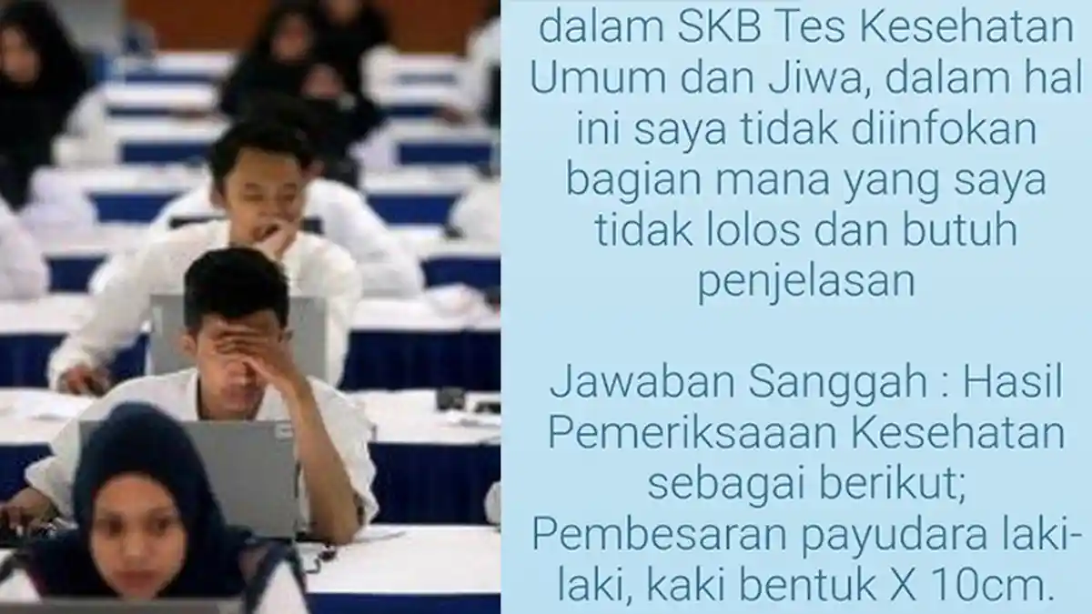 Curhat Peserta CPNS Ngaku Tak Lulus karena Ukuran Dada Kegedean