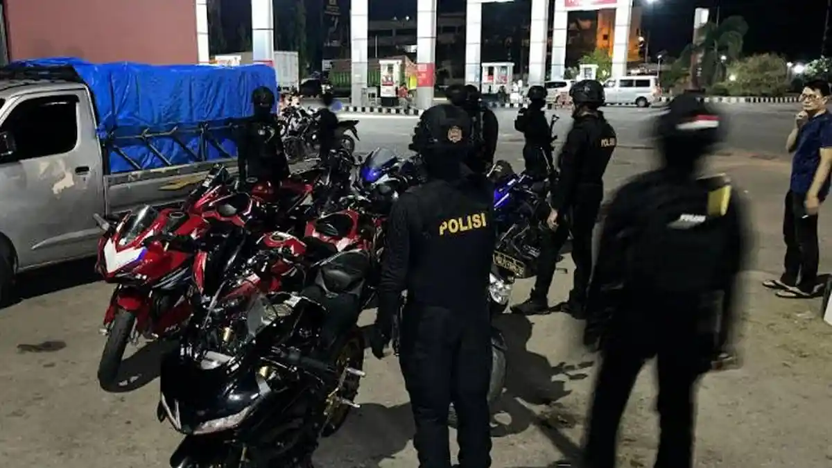 Bubarkan Balap Liar di Lhokseumawe, Polisi Amankan Sejumlah Sepmor Sport