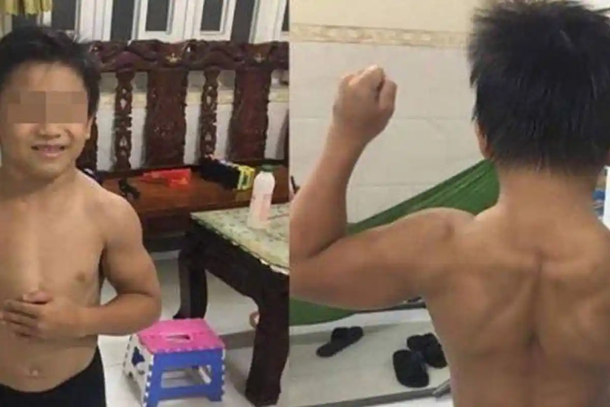 VIRAL Bocah 10 Tahun Bertubuh Kekar Bak Binaragawan, Orangtua Sempat Khawatir