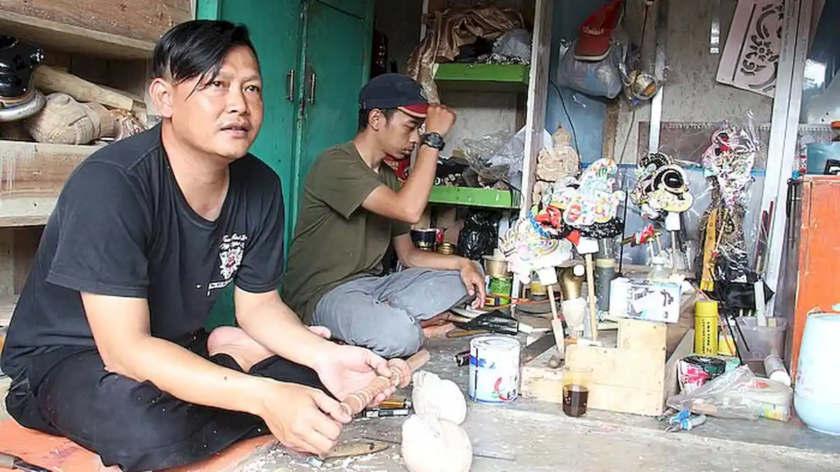 Perajin Wayang Jelekong Tidak Berguru,  Wayangnya Dipesan Banyak Dalang, Harganya Jutaan