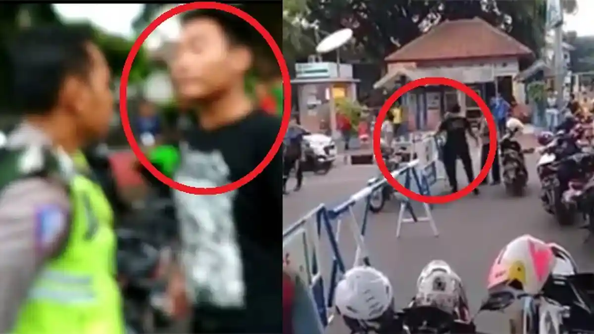 Video Viral! Pria Warga Jepara Bentak dan Dorong Polisi karena Ditegur Terobos Barikade CFD
