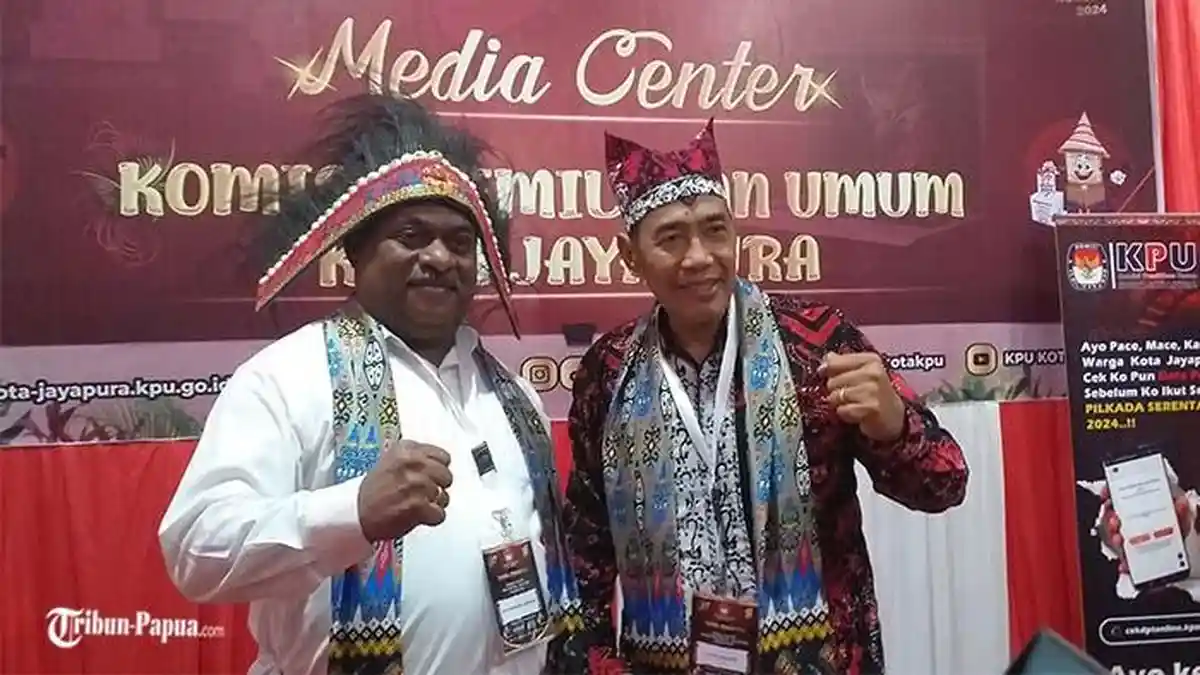 Boy Dawir dan Dipo Alam Maju Pilkada Kota Jayapura, Minta Bawaslu Awasi Oknum yang Ingin Bermain DPT