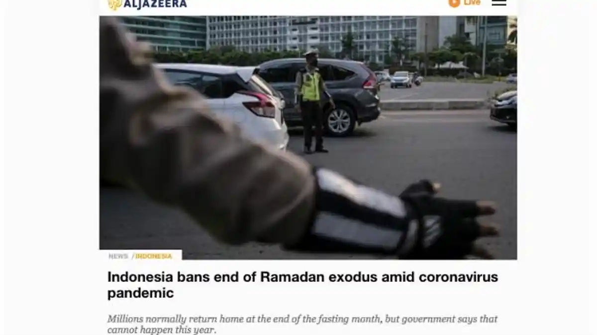 Media Asing Soroti Larangan Mudik di Indonesia di Tengah Pandemi Virus Corona