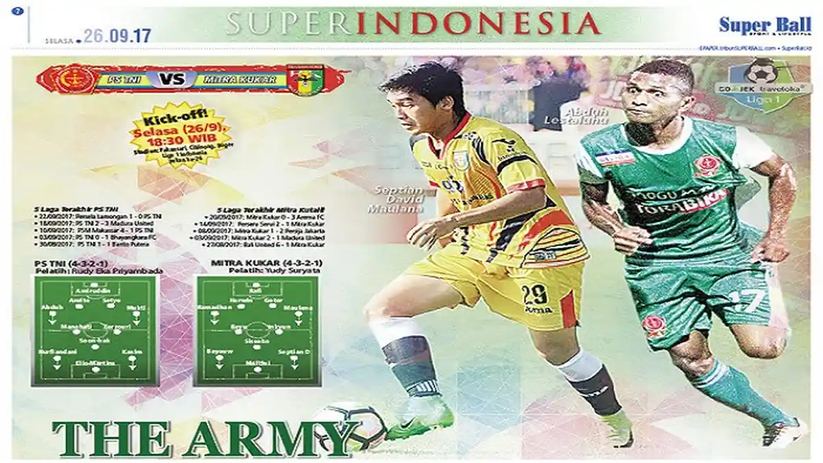 PS TNI Siap Bangkit Saat Menjamu Mitra Kukar