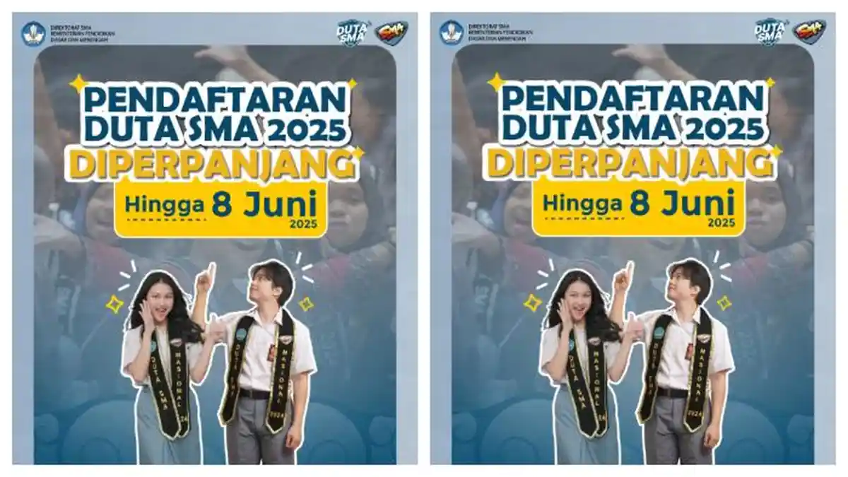 Pendaftaran Duta SMA 2025 Diperpanjang hingga 8 Juni, Segera Daftarkan Diri