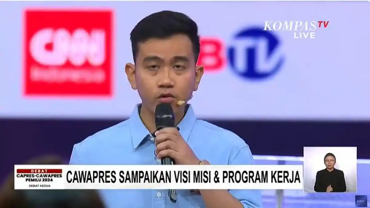 Gibran Bicara Lantang di Debat Cawapres, Genjot UMKM hingga Perluas Hilirisasi