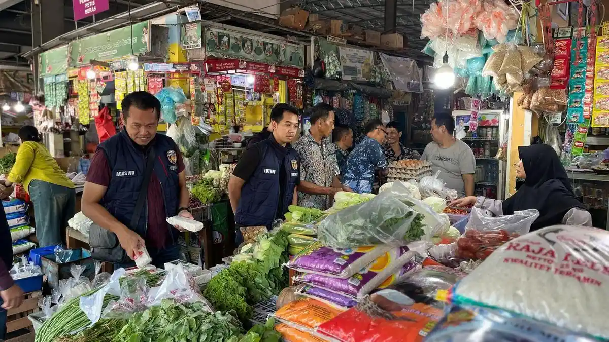 Satgas Pangan Polres Gresik Gelar Sidak Pasar Jelang Ramadan, Stok Aman dan Harga Relatif Stabil