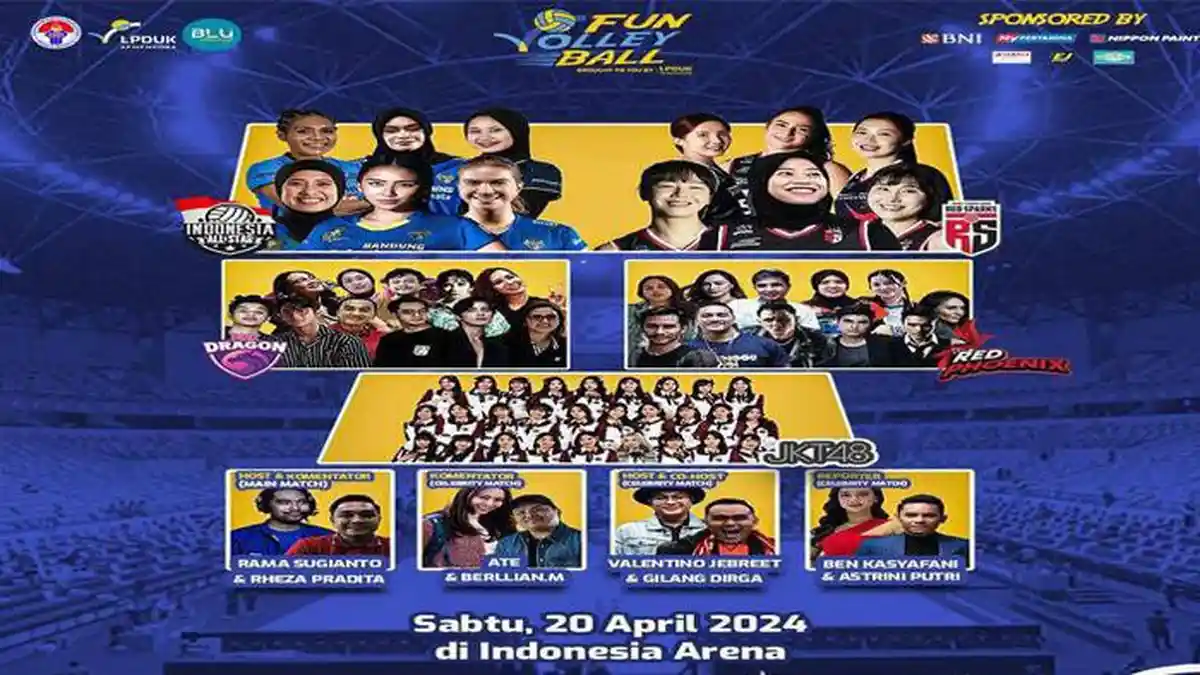 14 Pemain Indonesia All Star Hadapi Megawati Hangestri dan Red Sparks Besok, Ada JKT48 Menghibur