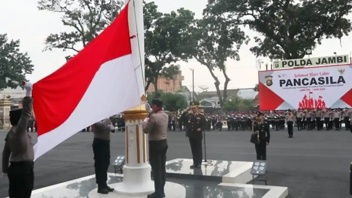 Pimpin Upacara Hari Lahir Pancasila, Kapolda Jambi Bacakan Amanat dari Presiden RI