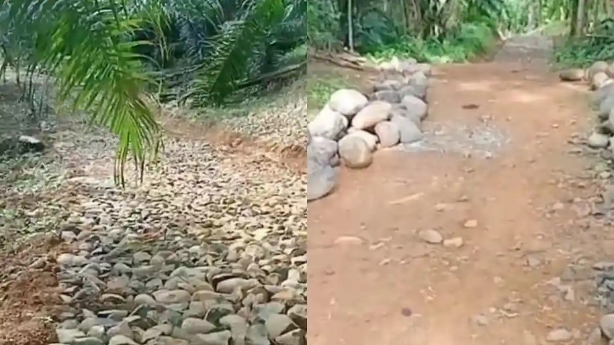 Pembangunan Jalan Tak Tuntas, Pemdes Talang Rami Seluma Bengkulu Diprotes Warga