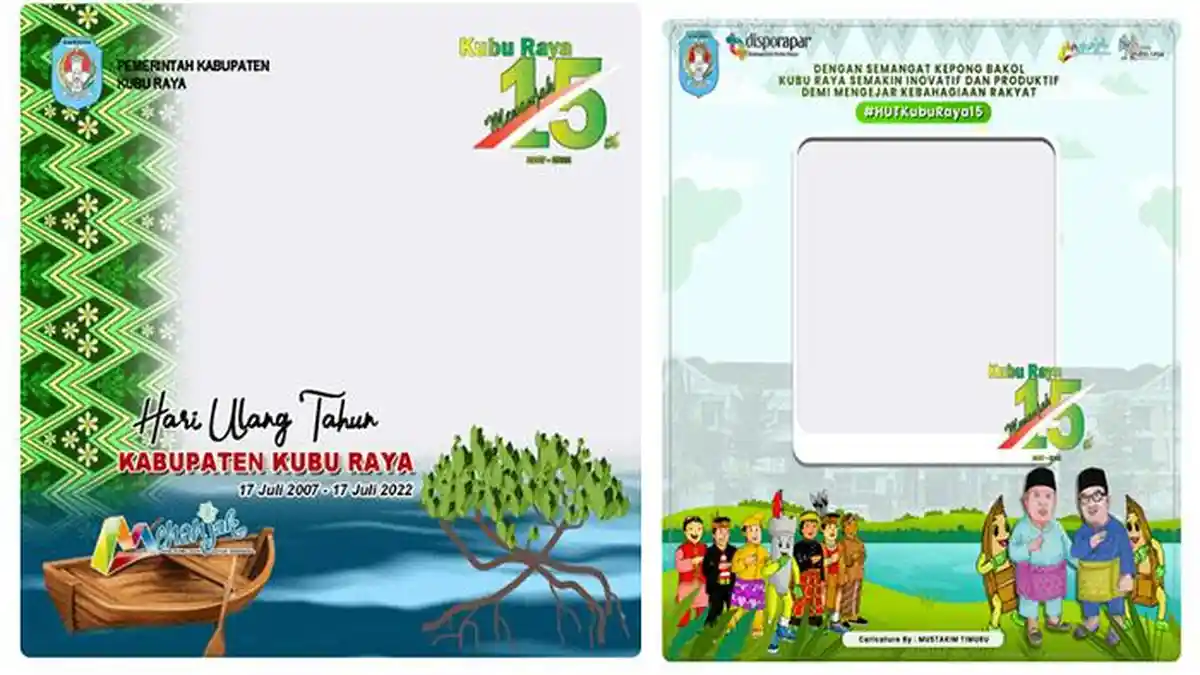 TWIBBON Menarik HUT Kabupaten Kubu Raya, Optimis Menanjak Lewat Prestasi