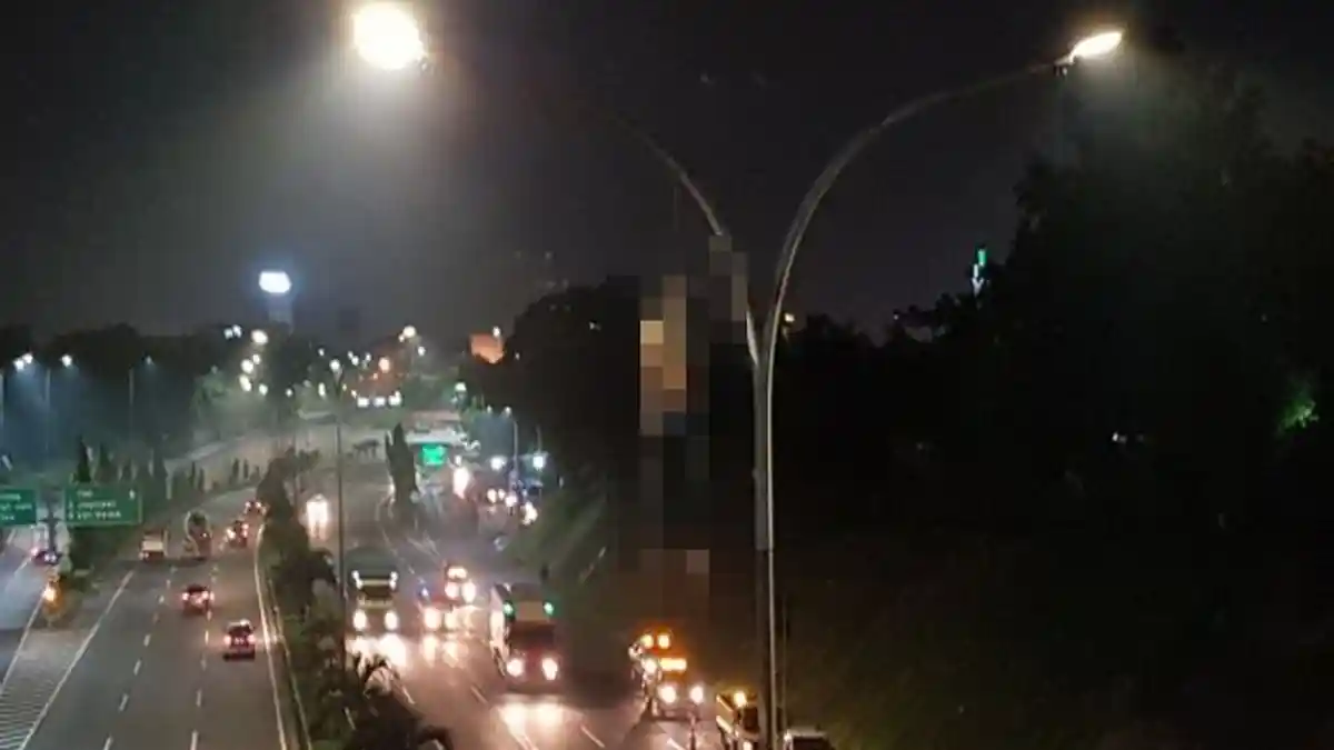 Identitas Mayat Tergantung di Lampu Penerangan Jalan Tol